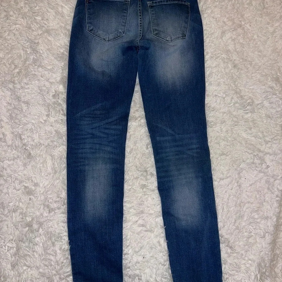 Kancan Skinny Jeans Size 7 Medium Wash NO Distressing - Picture 4 of 5